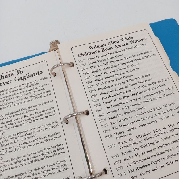 William Allen White Childrens Book Awards Cookbook Cooking With Winners - Picture 6 of 11